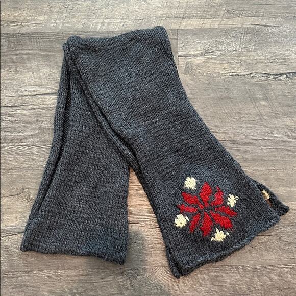 Sonoma Life Style Men’s Snowflake Chunky Knit Scarf - Picture 2 of 4